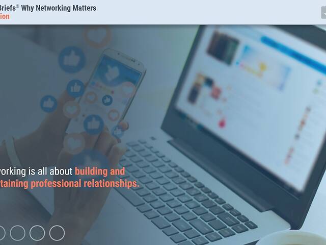TrainingBriefs® Why Networking Matters